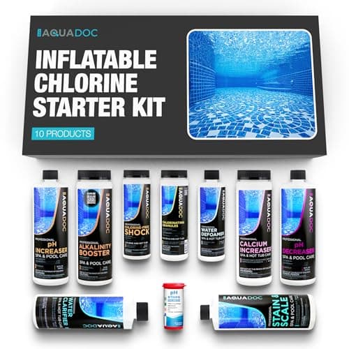 AquaDoc inflatable hot tub chemical kit, chlorine
