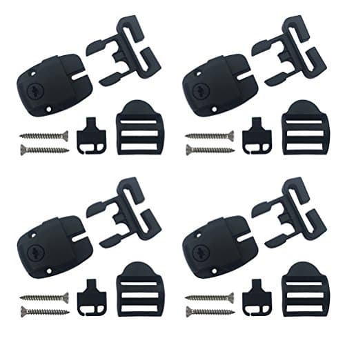 Spa cover latch repair kit with keys, 4-set