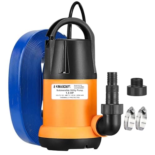 Limodot submersible pump with 25 ft hose